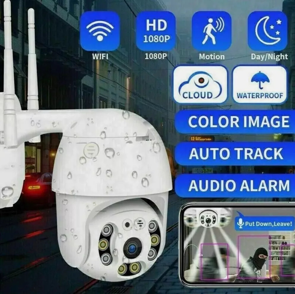Telecamera Smart Wi-Fi | HD | Visione Notturna IP Camera | Rileva Persona